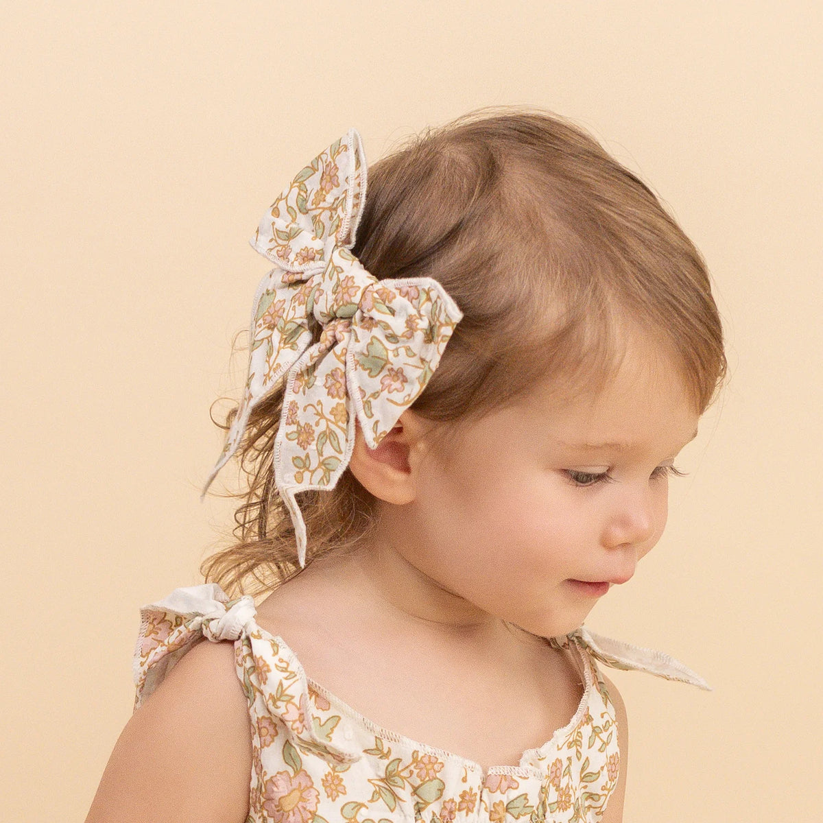 Organic Hair Bow Clip