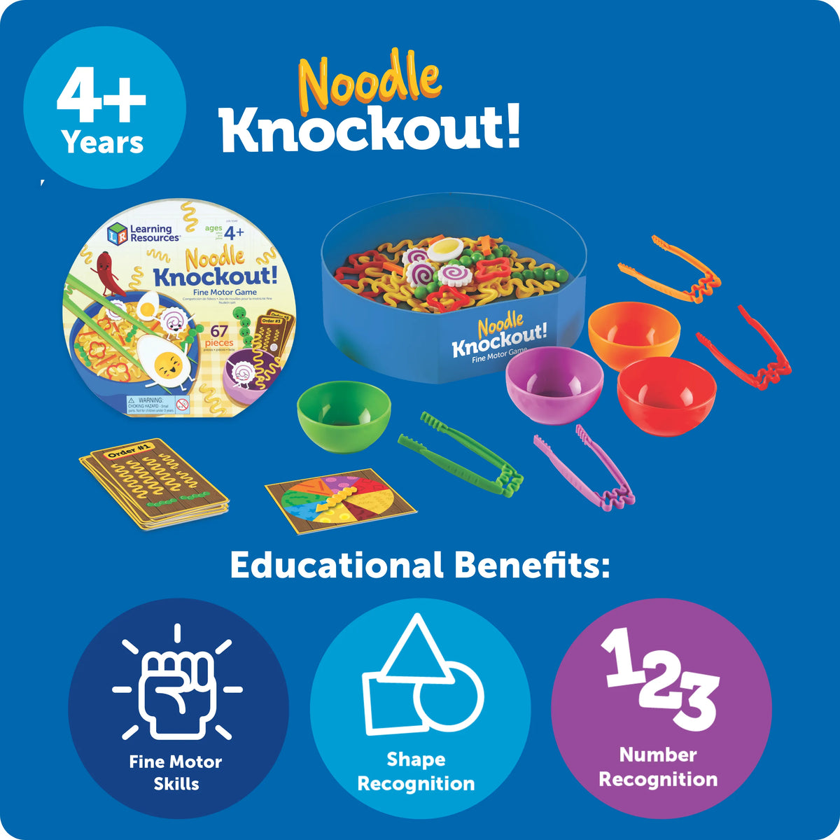 Noodle Knockout Fine Motor Game