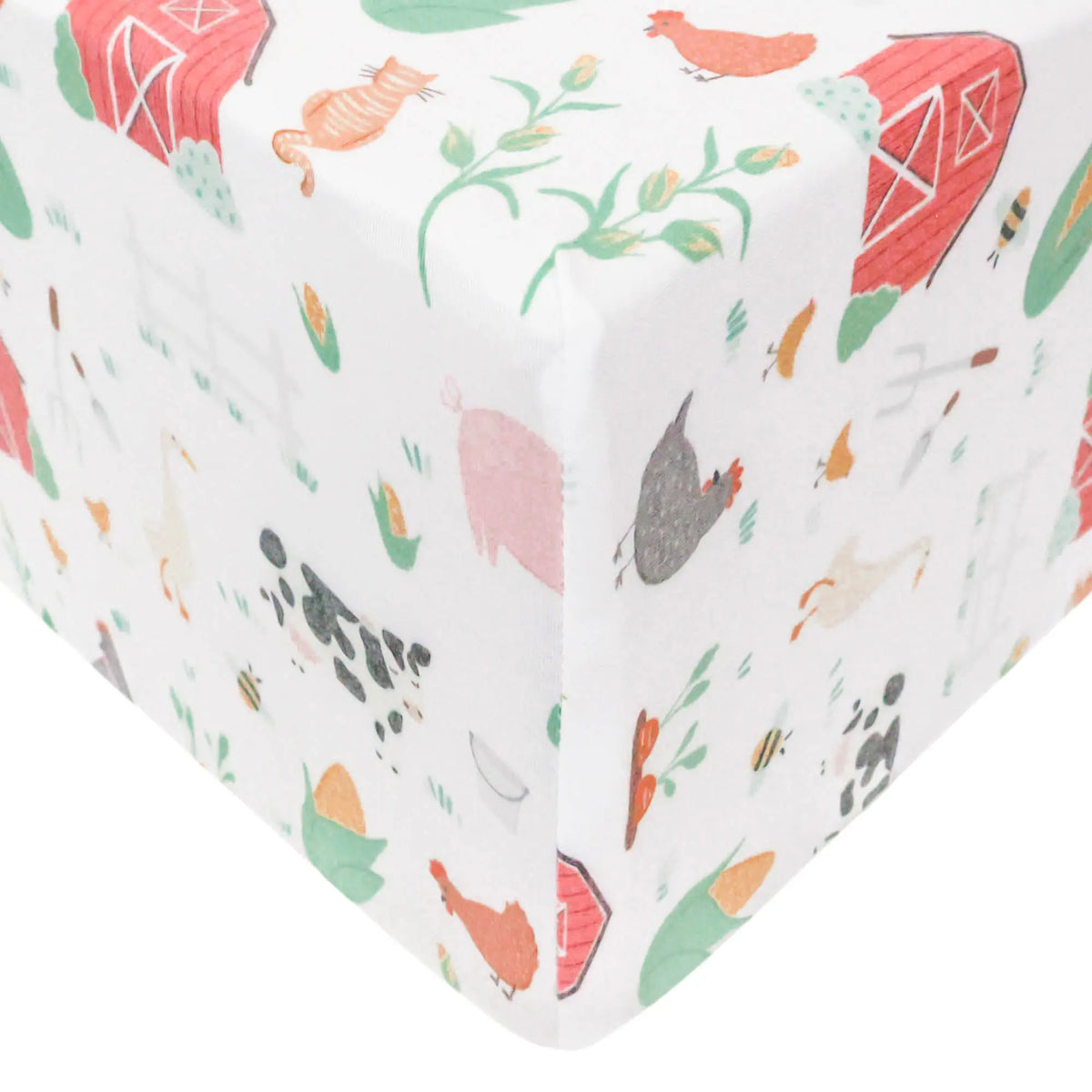 Copper Pearl Premium Knit Fitted Crib Sheet / Farmstead