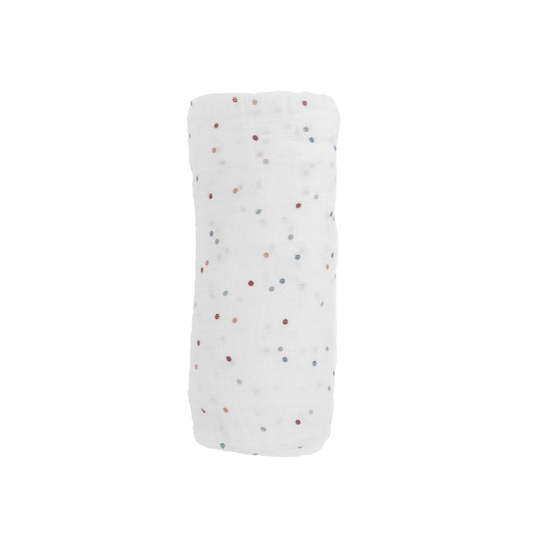 Little Unicorn Cotton Muslin Swaddle / Dots