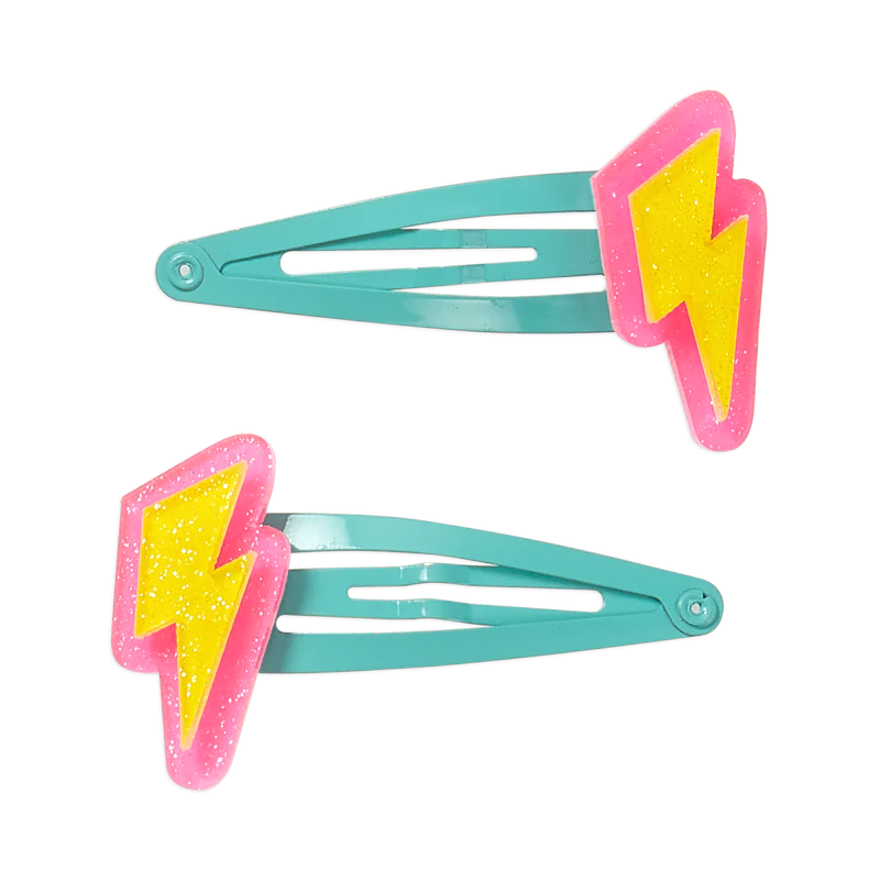 Calico Sun Alexa Lightning Bolt Hair Clip Set