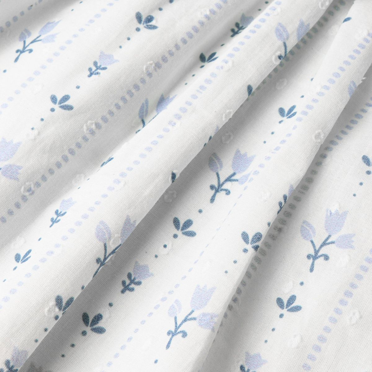 Organic Smocked Top & Shorts Set / Blue Vines