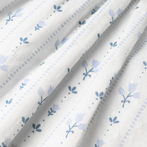 Organic Smocked Top & Shorts Set / Blue Vines