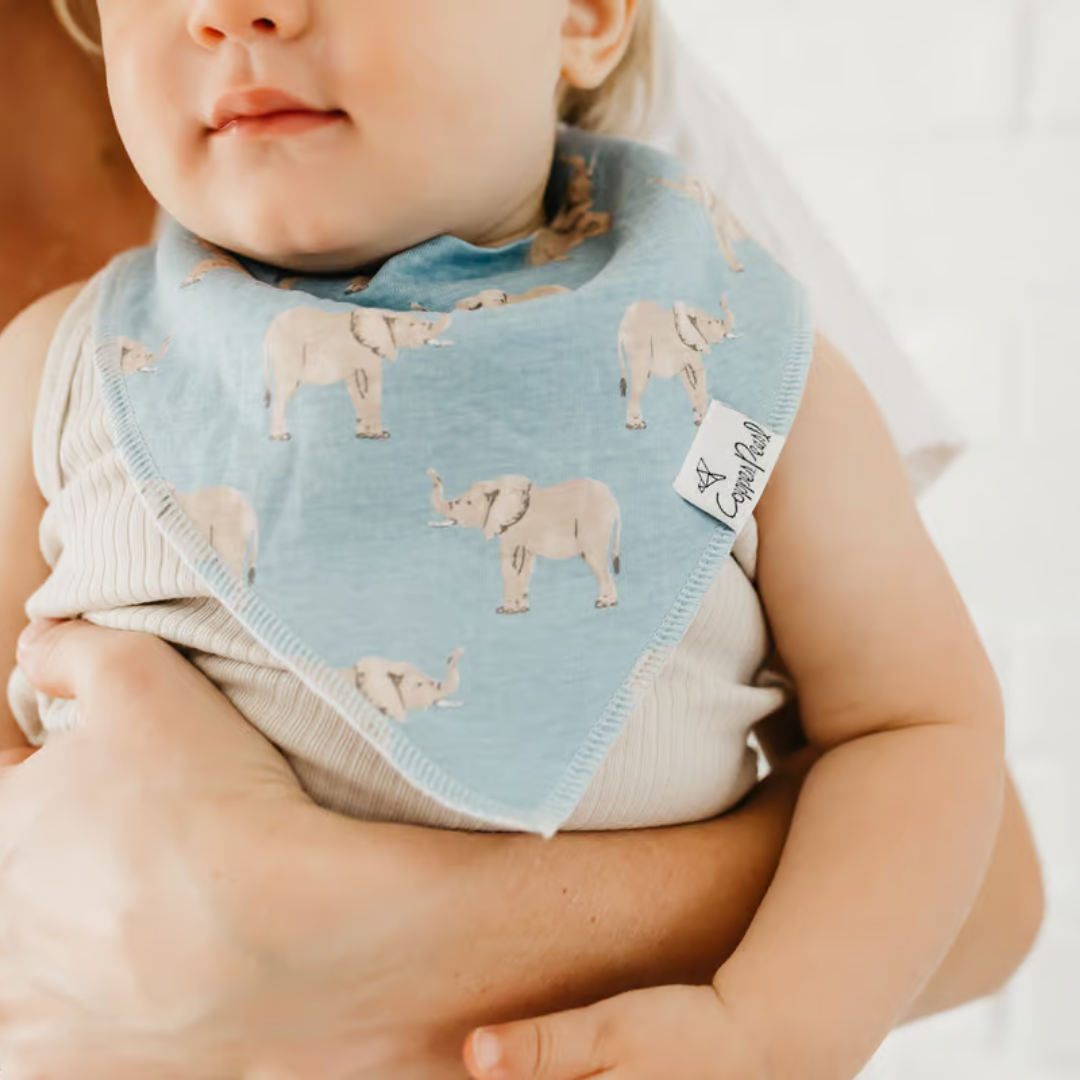 Copper Pearl Bandana Bibs / Peanut