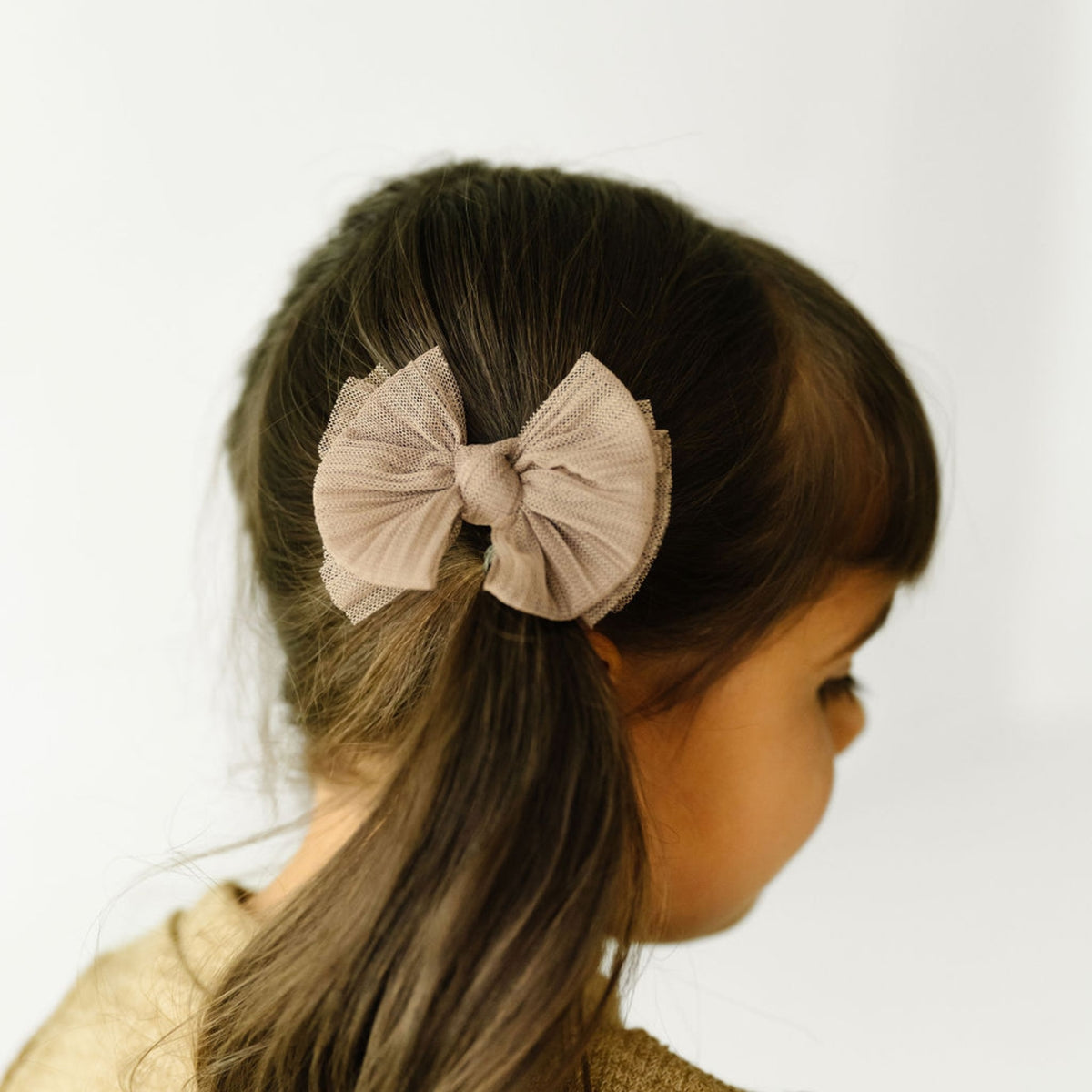Baby Bling Tulle Baby FAB Clips / Pleated Blush