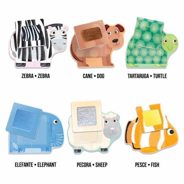 Headu Tactile Animals Montessori