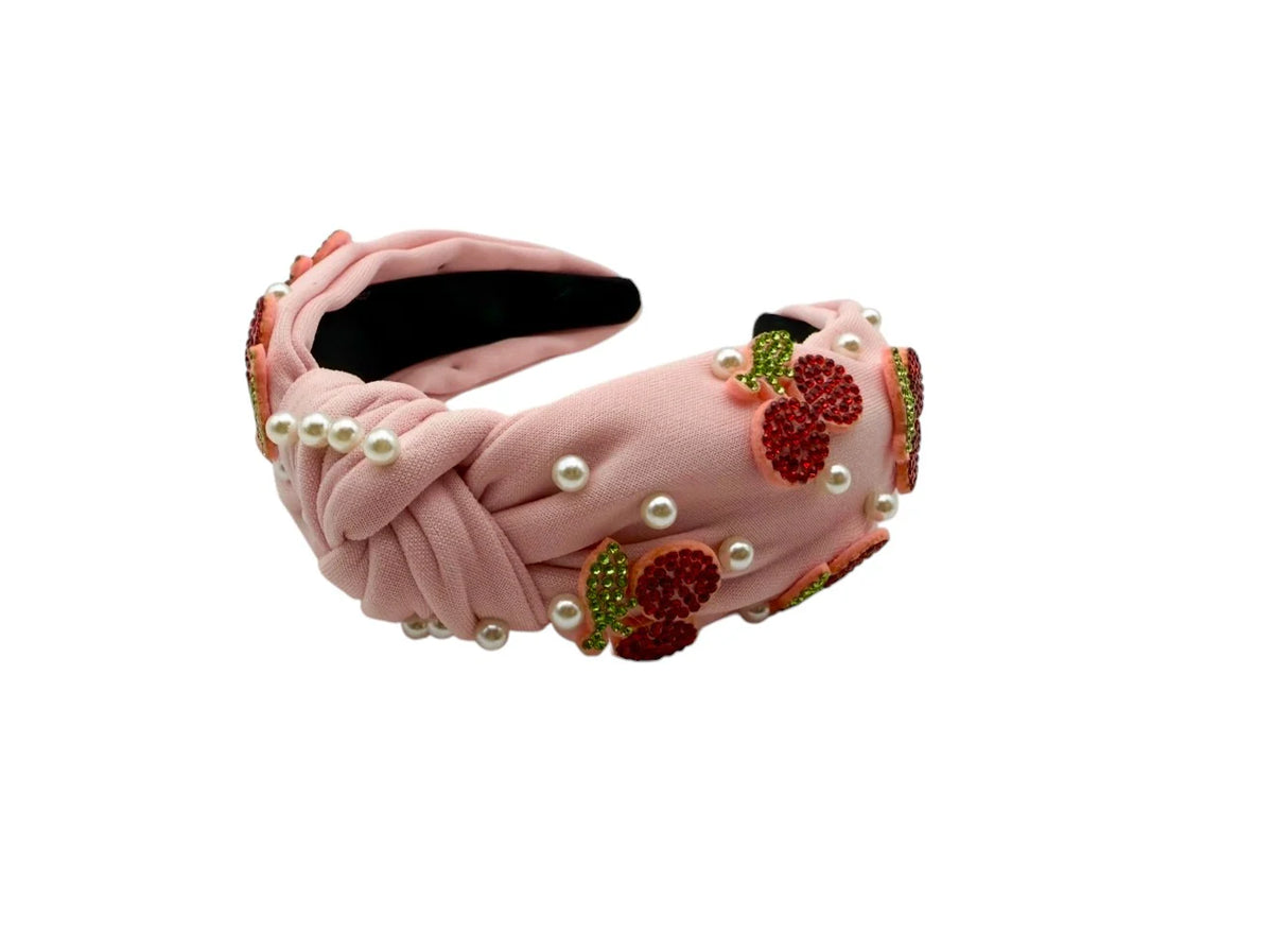 Cherries Knot Headband