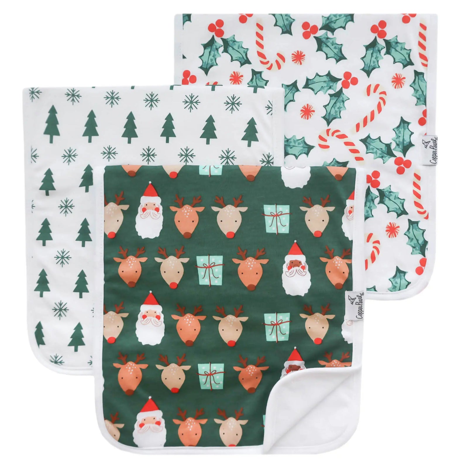 Copper Pearl Premium Burp Cloth Set / Prancer