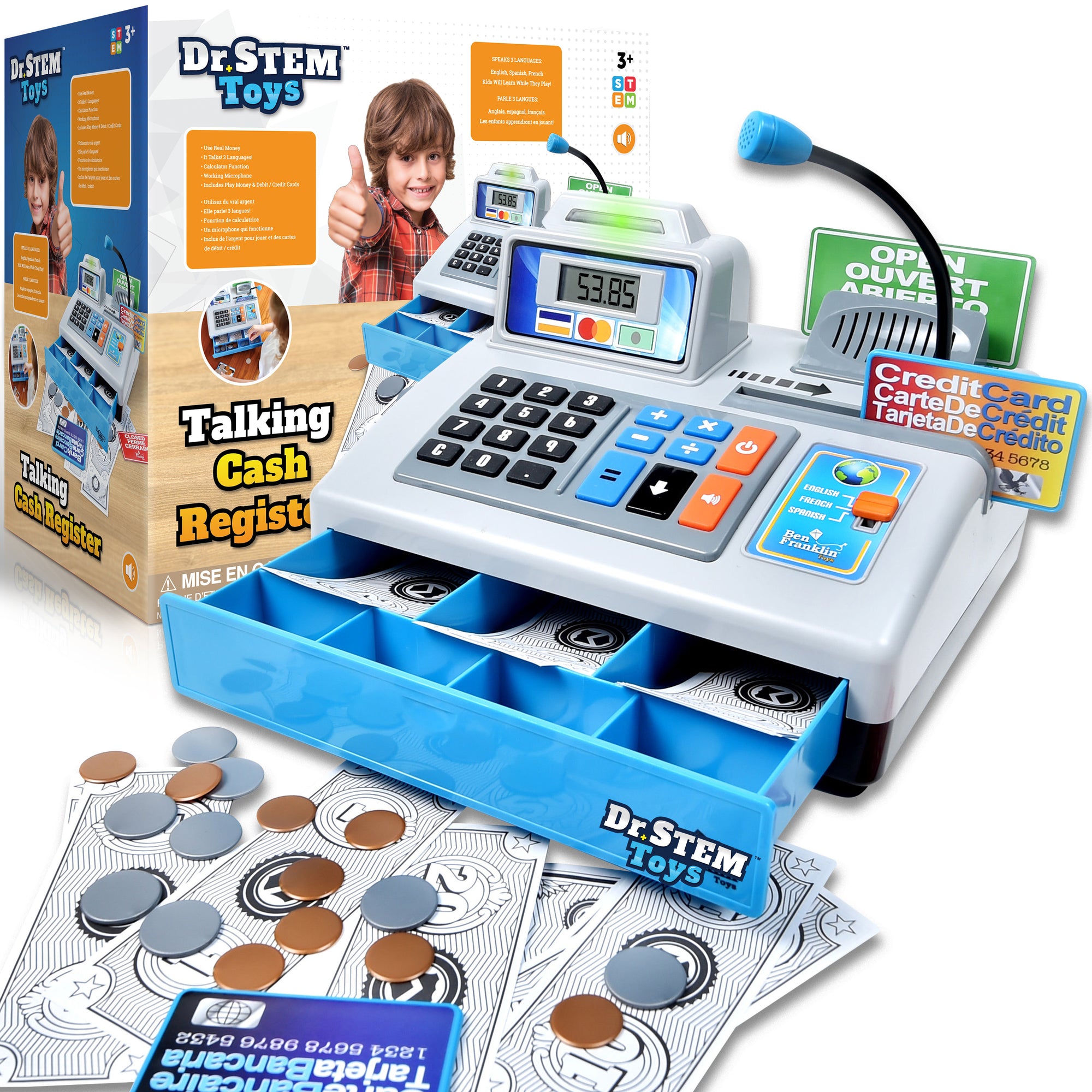 Dr. STEM Toys Talking Cash Register