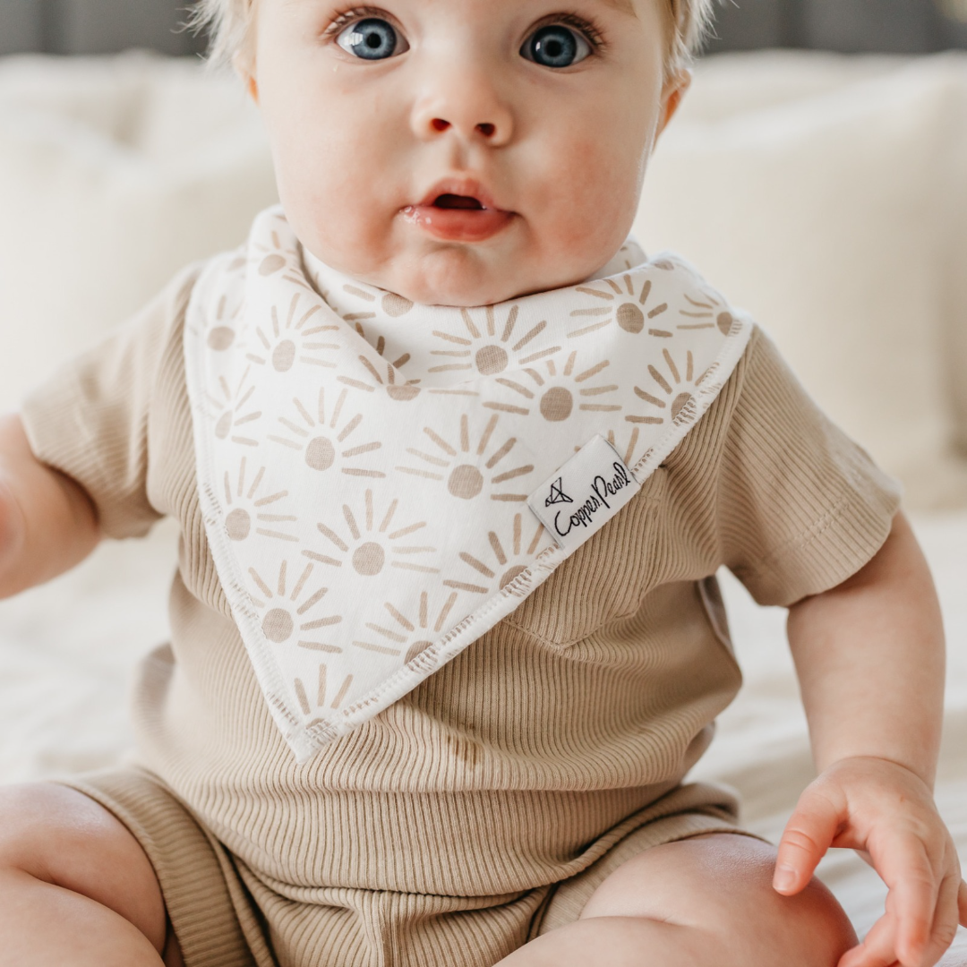 Copper Pearl Bandana Bibs / Bliss