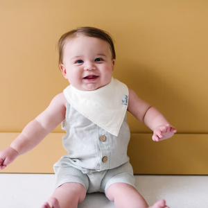 Copper Pearl Bandana Bibs / Stone