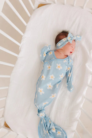 Copper Pearl Newborn Knotted Gown / Della