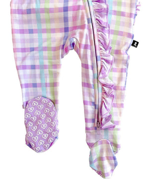 Lev Baby Ruffled Zippered Footie / Emery