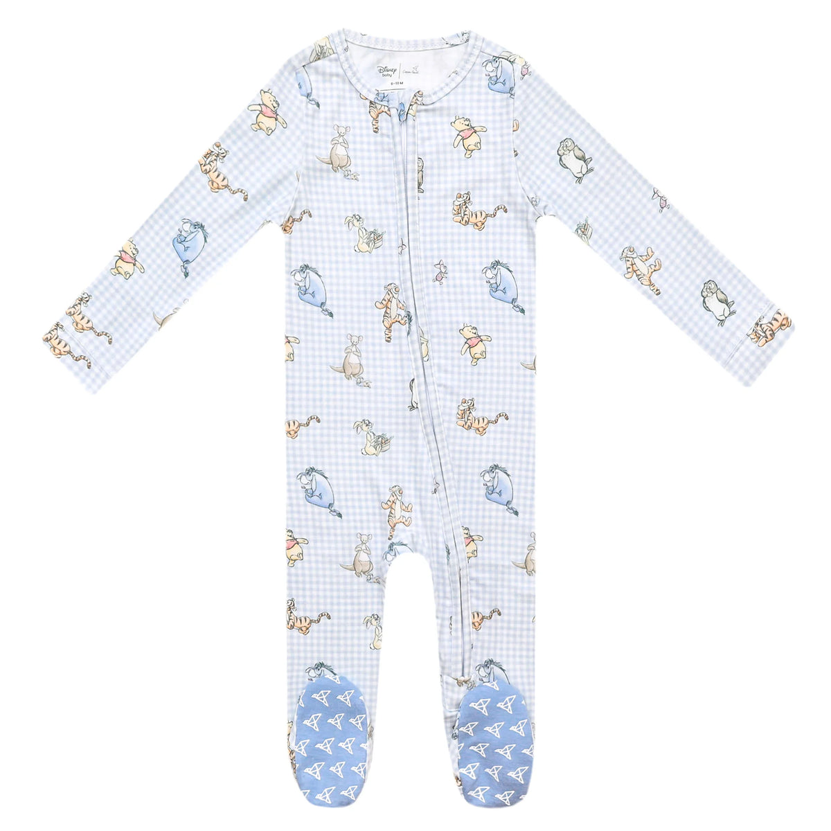Copper Pearl Zip-Up Footie / Pooh & Friends