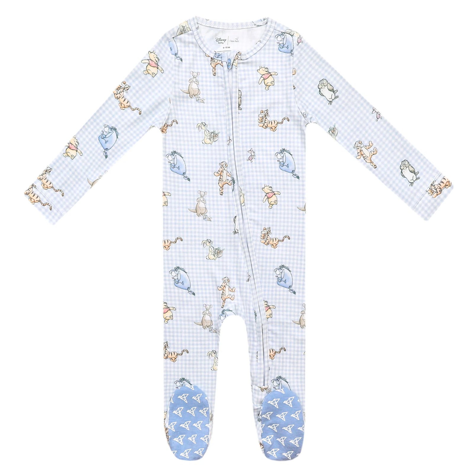 Copper Pearl Zip-Up Footie / Pooh & Friends