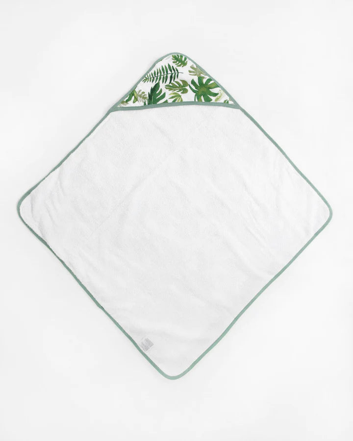 Little Unicorn Infant Hooded Towel / Tropical Leaf