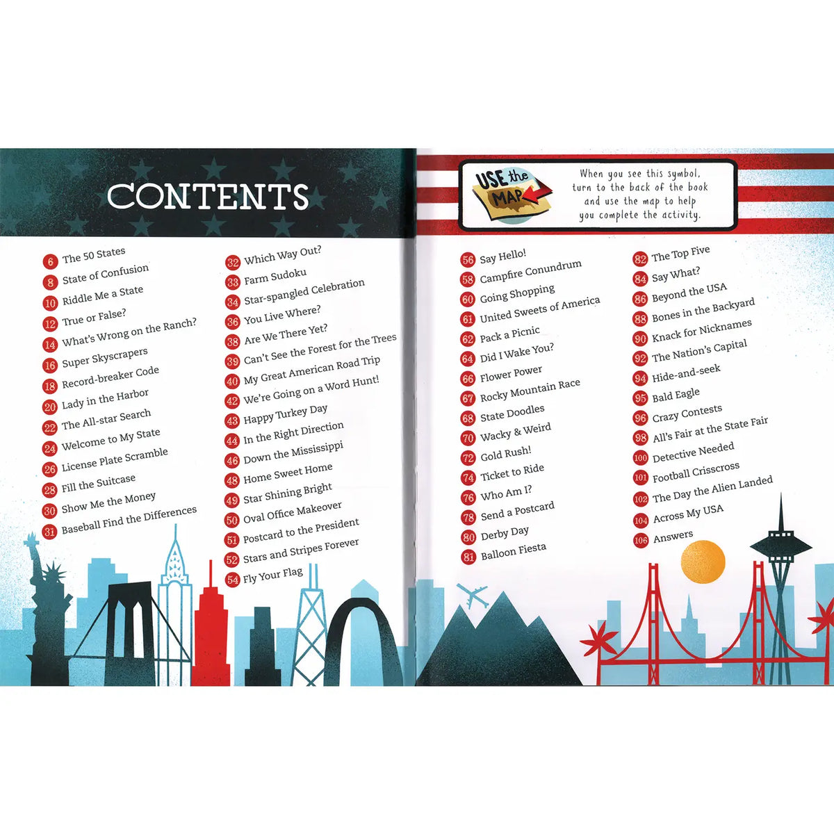 Across the USA Activity Book