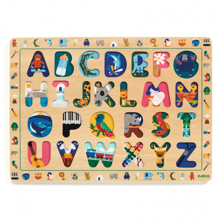 Djeco Wooden ABC Puzzle