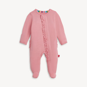 Magnetic Me Modal Ruffle Magnetic Footie / Tickled Pink