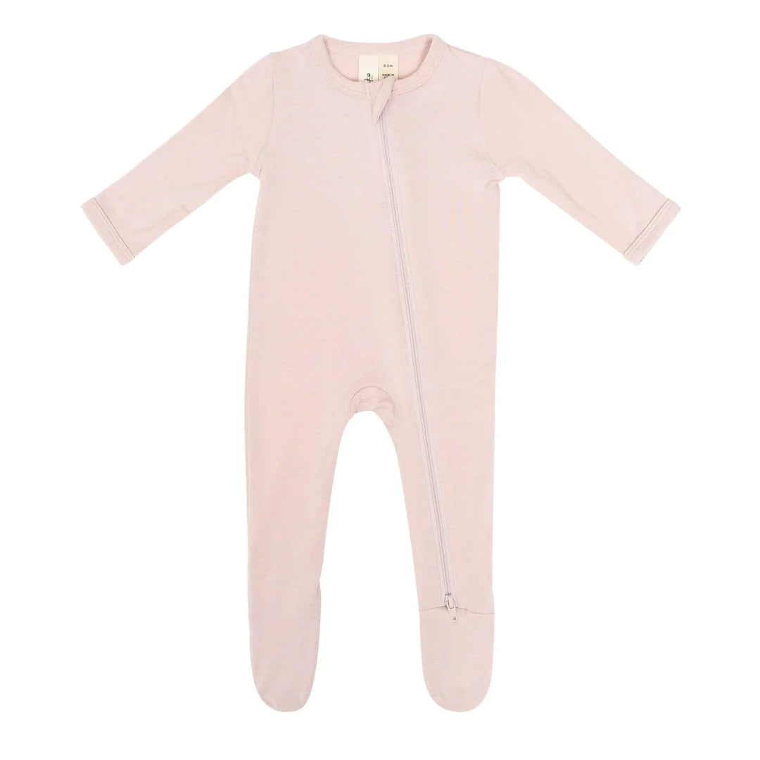 Kyte Baby Zippered Footie / Blush