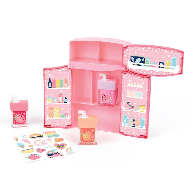 Mini Fridge with Lip Gloss Set