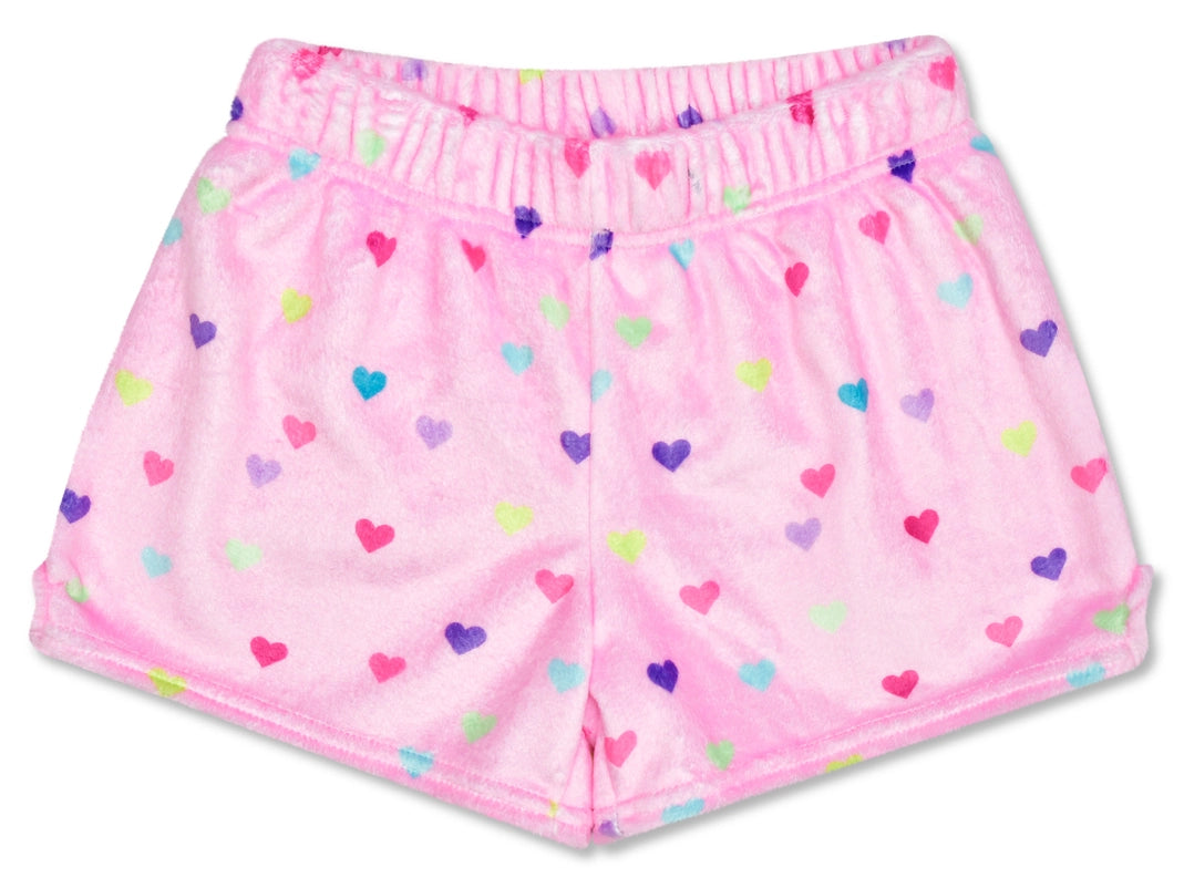 Heart Confetti Plush Shorts