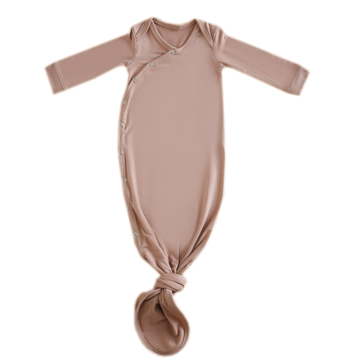Copper Pearl Newborn Knotted Gown / Pecan