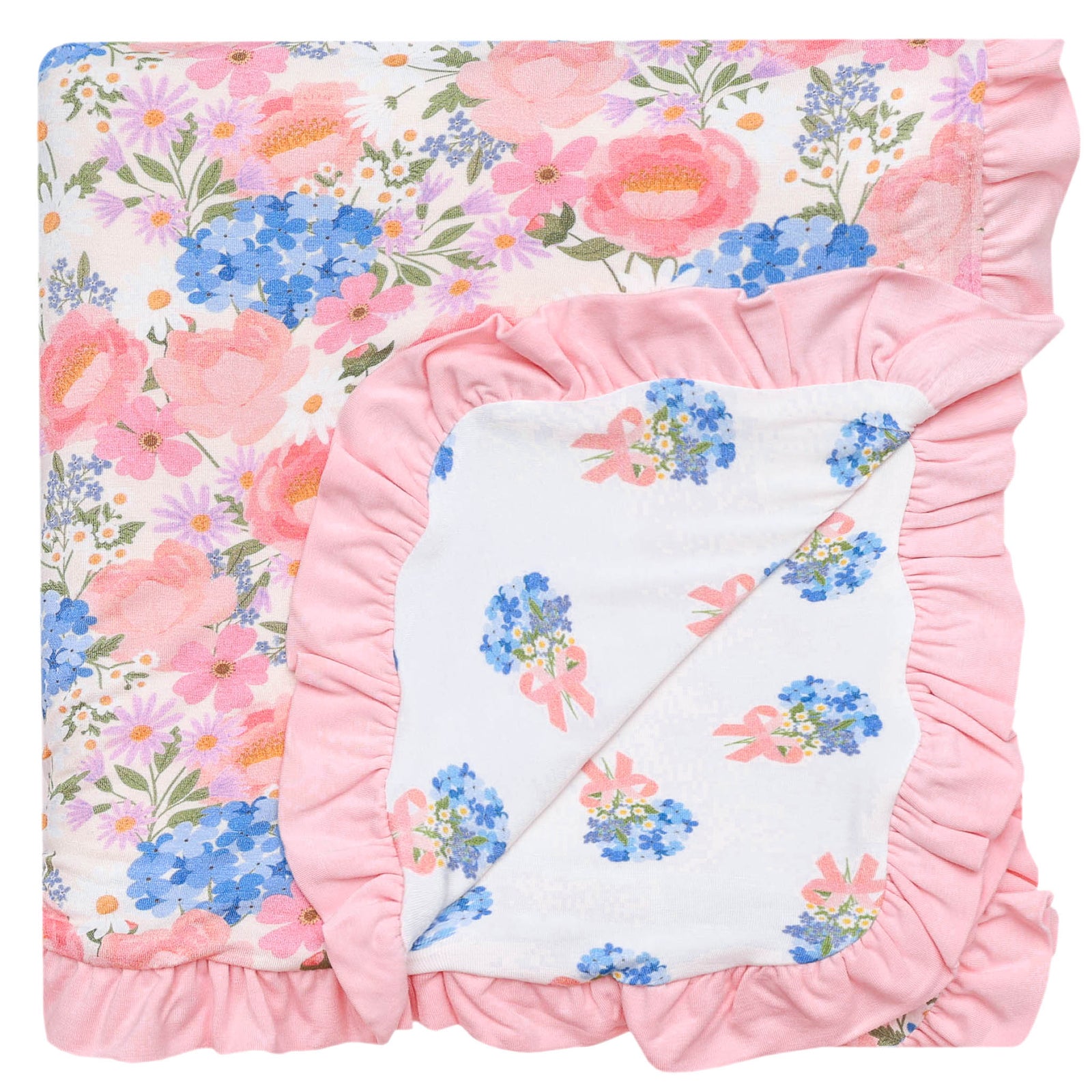 Copper Pearl Ruffled Three-Layer Bamboo Quilt / Penelope