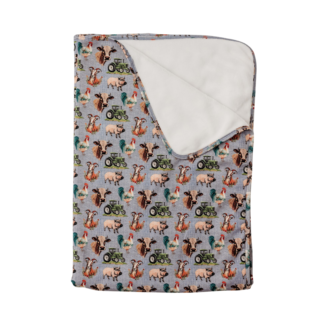 Down on the Farm Swaddle Blanket