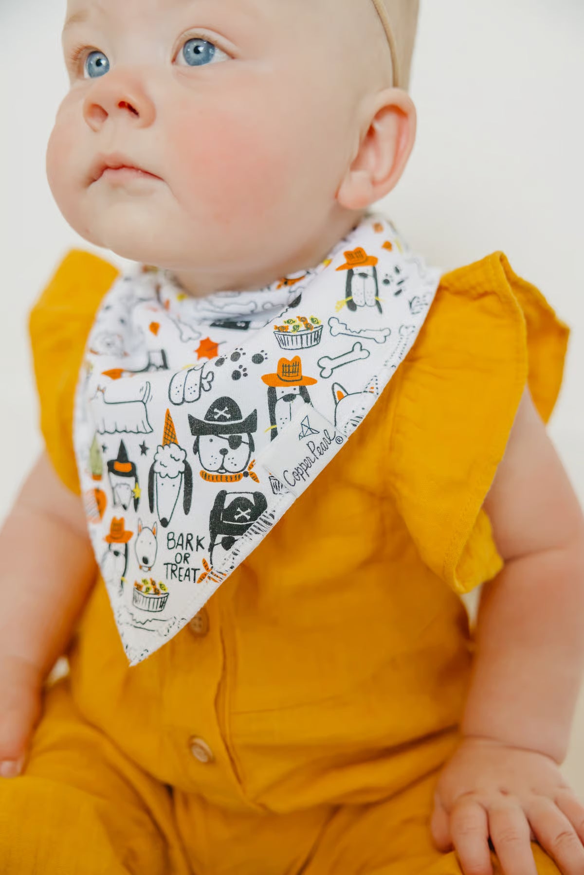 Copper Pearl Bandana Bibs / Bones