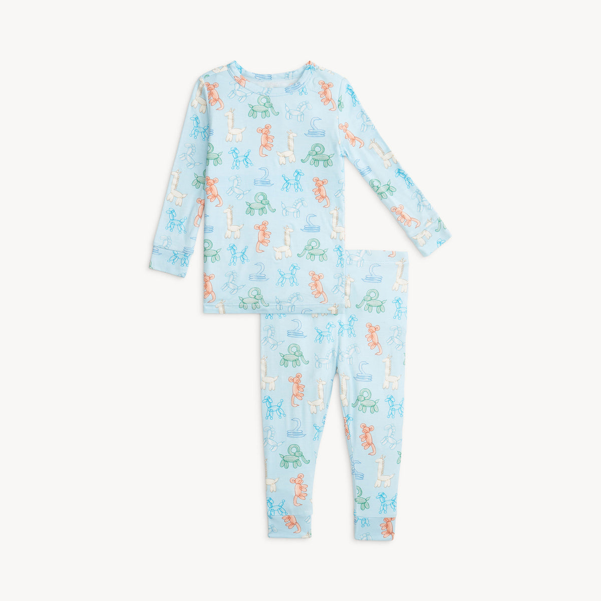 Magnetic Me Modal Glow in the Dark Pajama Set / Blue Party Animals