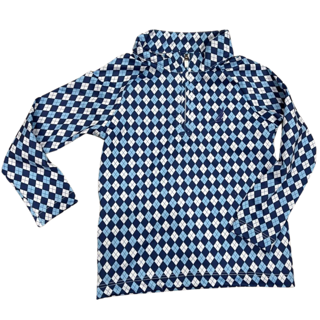 Coolybri Performance Quarter Zip / Argyle