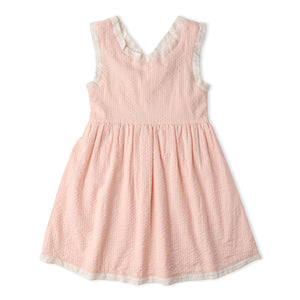 Organic Cross Back Dress / Blush