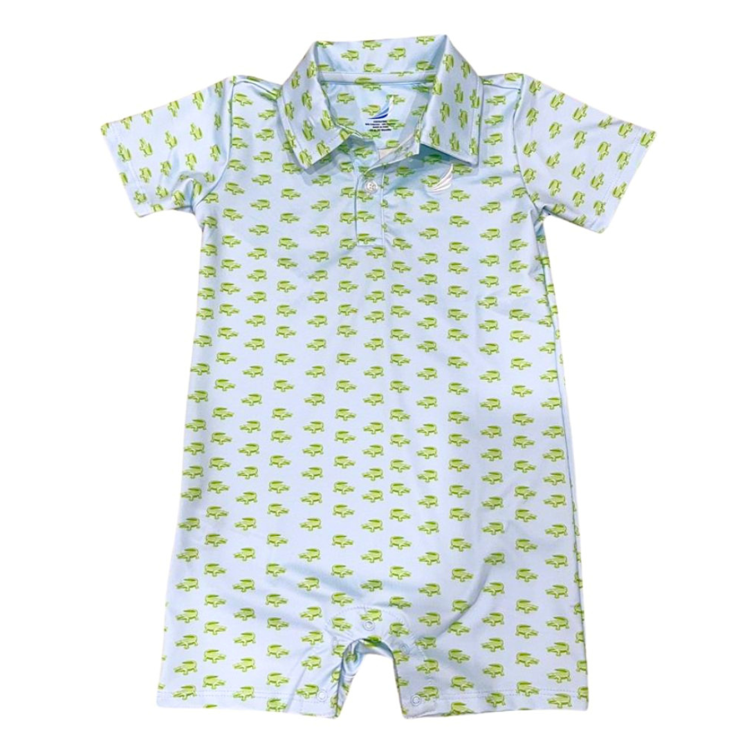 Coolybri Banks Performance Romper / Alligator Print