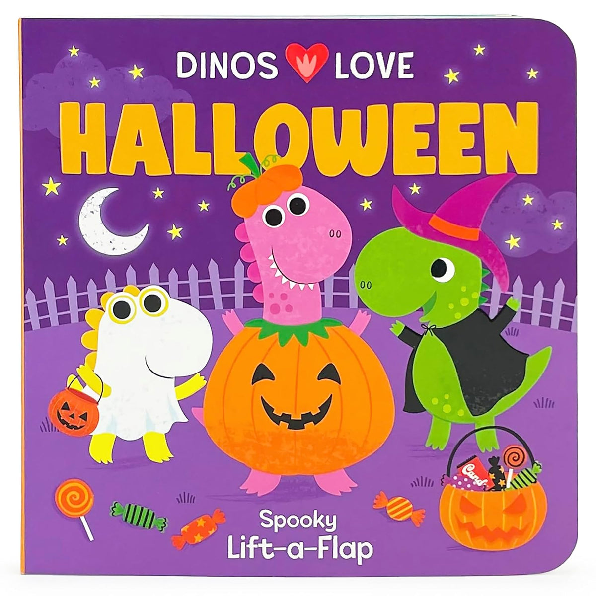 Dinos Love Halloween Lift-A-Flap Board Book