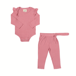 Vignette Francie Onesie + Betty Pants Set / Pink