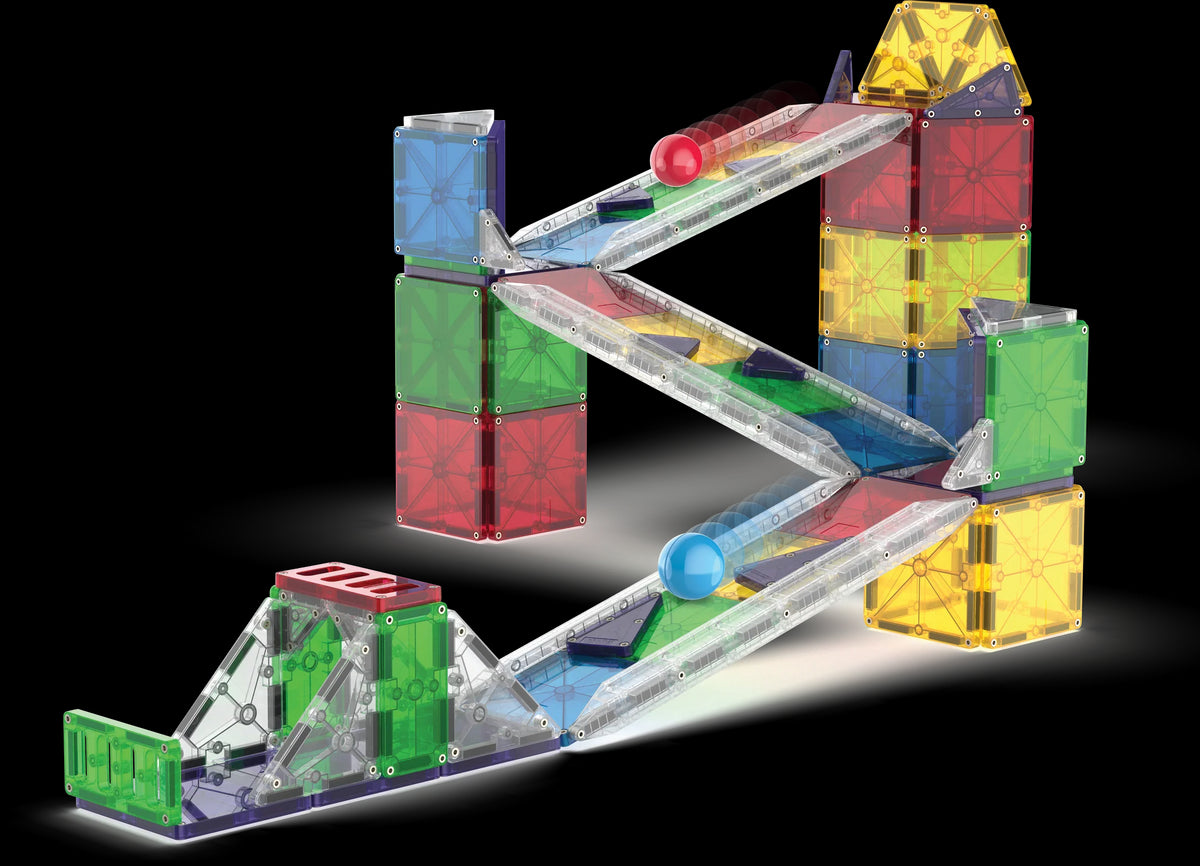 Magna-tiles Rail Racers Deluxe 90-Piece Set