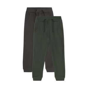 Minymo Sweatpants 2-Pack / Olive & Grey