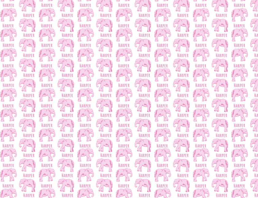Plush Minky Fleece Personalized Blanket | Elephant