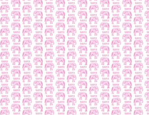 Plush Minky Fleece Personalized Blanket | Elephant Pink