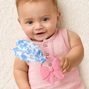 Itzy Ritzy Crinkle Crew / Pink Bow