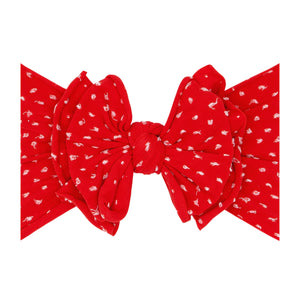 Baby Bling SHAB-BOW-LOUS Headband / Cherry/White Dot