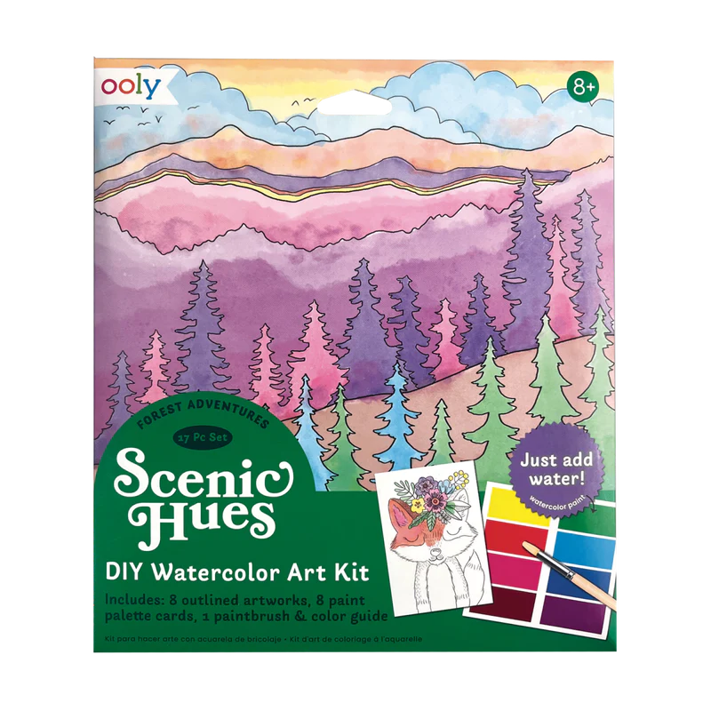 Ooly Scenic Hues DIY Watercolor Art Kit - Forest Adventure