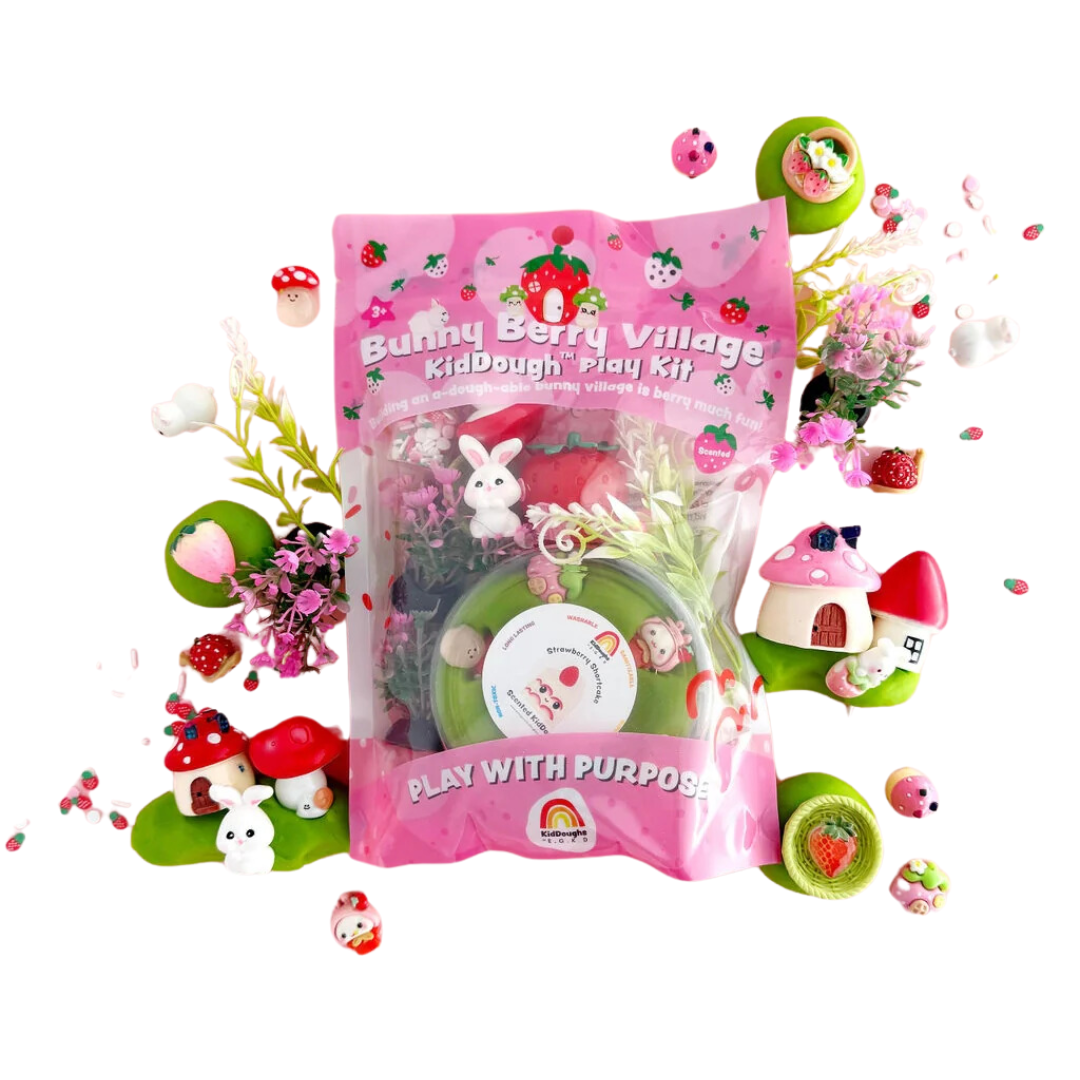 KidDough Sensory Play Kit / Bunny Berry Village