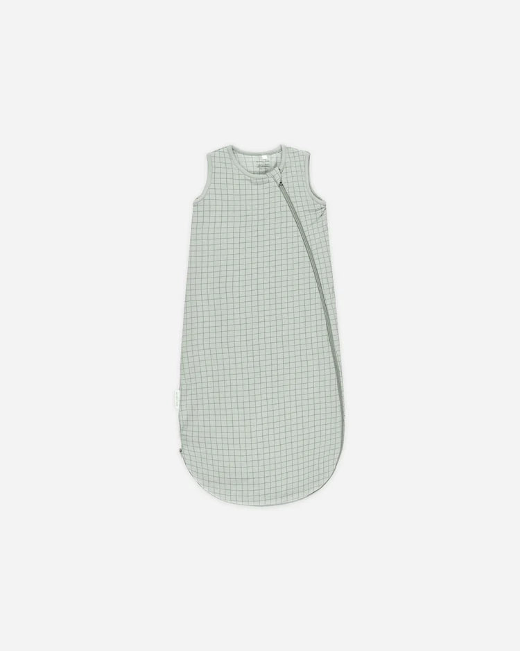 Quincy Mae Bamboo Sleep Bag / Sage Grid