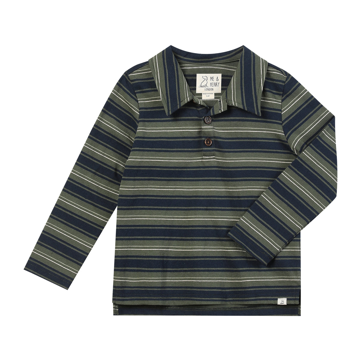 Me & Henry Spencer Polo / Green Stripe