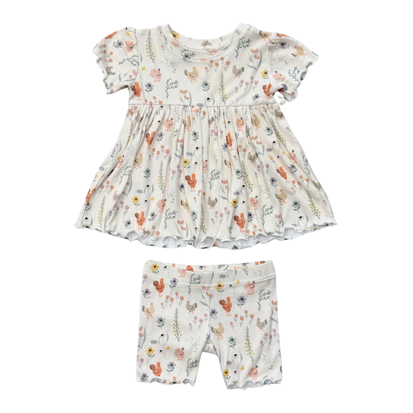 Babysprouts Floral Chicken Babydoll Set