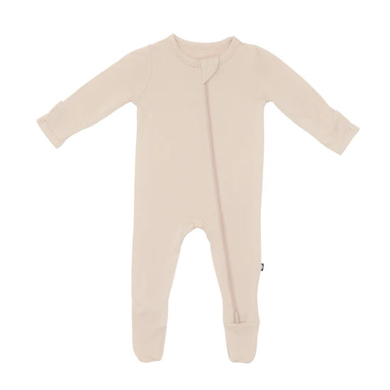 Kyte Baby Zippered Footie / Bisque