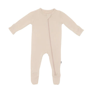 Kyte Baby Zippered Footie / Bisque