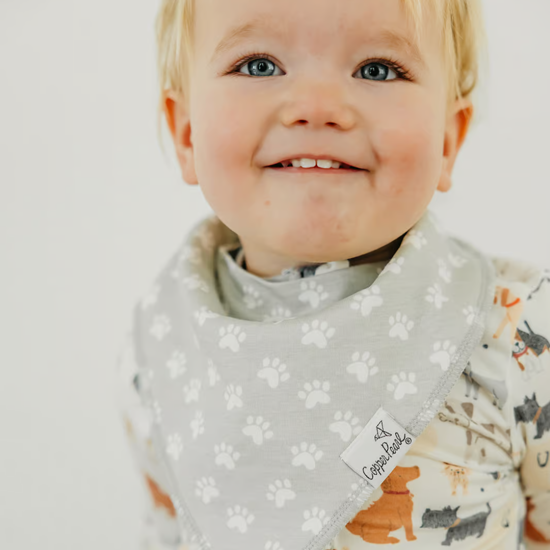 Copper Pearl Bandana Bibs / Rufus